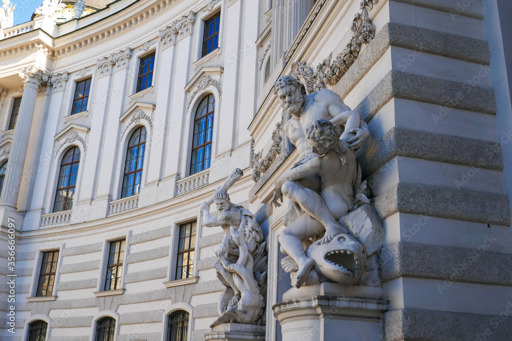 Beautiful baroque palaces and sights in Vienna