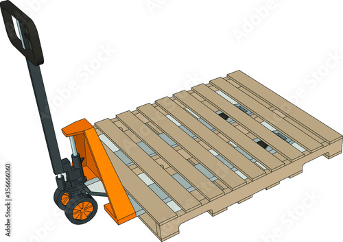 pallet stacker machine fork-lift equipment