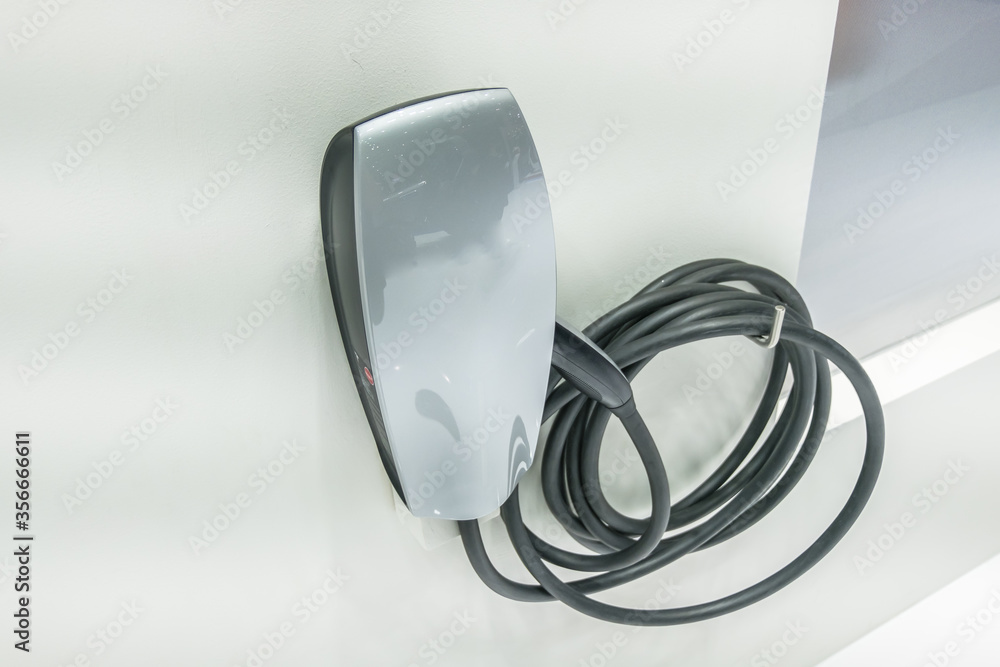 Electric Car in Charging Station new technology new innovation Future energy Electric Car in Charging Station new technology new innovation Future energy