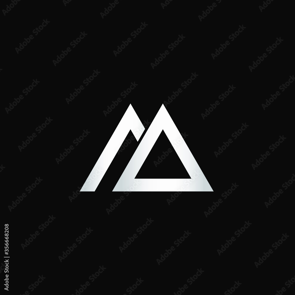 Abstract monogram with letter A Abstract monogram with letter A