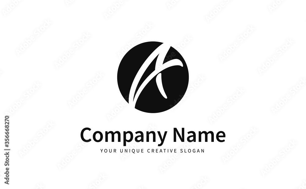 Unique initial letter A logo vector design template round shape. Creative minimalistic logo design. Unique initial letter A logo vector design template round shape. Creative minimalistic logo design.