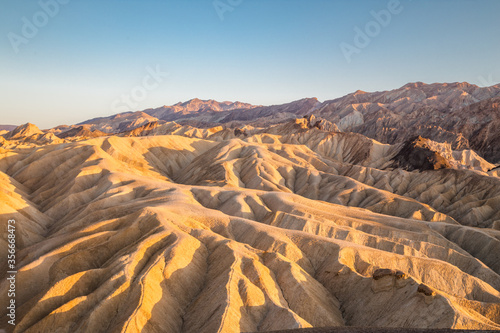 Obraz na płótnie Zabriskie Point at sunset, Death Valley National Park, California, USA w salonie