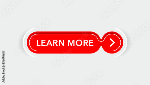 Learn more button, read more or other web UI active clicking element - catchy rounded rectangle in creative decoration