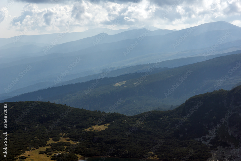 Landscape of Rila Mountan near The Seven Rila Lakes, Bulgaria Landscape of Rila Mountan near The Seven Rila Lakes, Bulgaria
