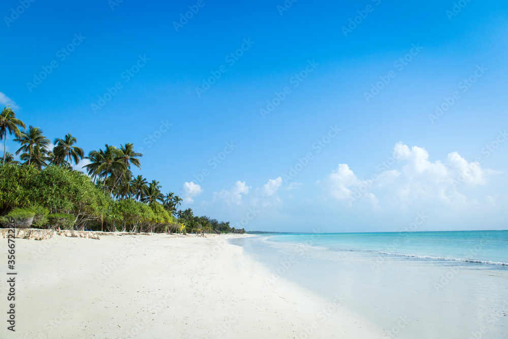 Kiwengwa beach in Zanzibar.