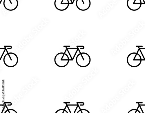 Bicycle seamless pattern. Vector repeat of bicycle seamless for any web design