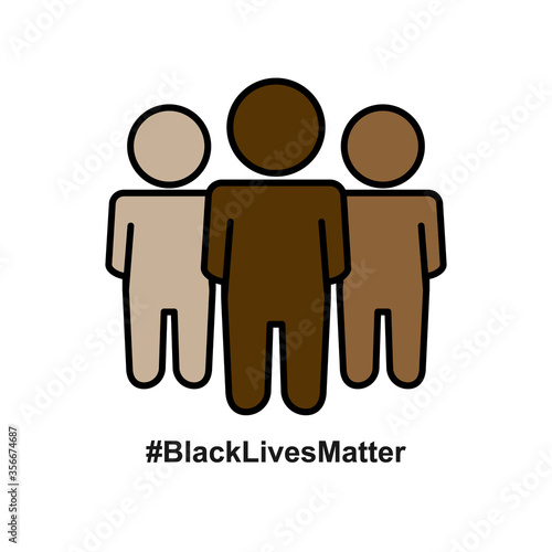No racial discrimination campaign design. Social movement motivate against stop racism. Vector illustration