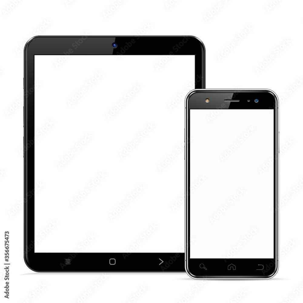 Tablet computer and smartphone template for adaptive design presentation Tablet computer and smartphone template for adaptive design presentation
