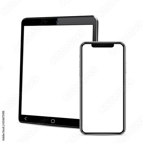 Tablet computer and smartphone template for adaptive design presentation