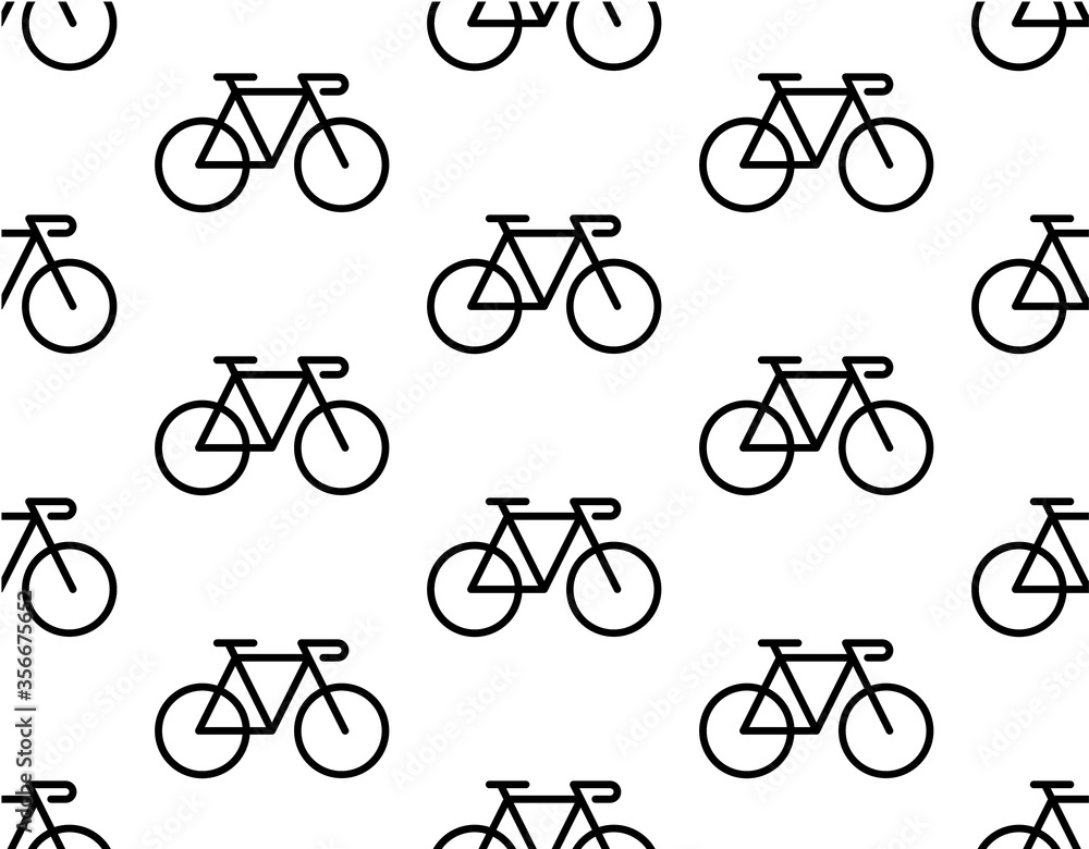 Bicycle seamless pattern. Vector repeat of bicycle seamless for any web design/ For printing on fabric. Bicycle seamless pattern. Vector repeat of bicycle seamless for any web design/ For printing on fabric.