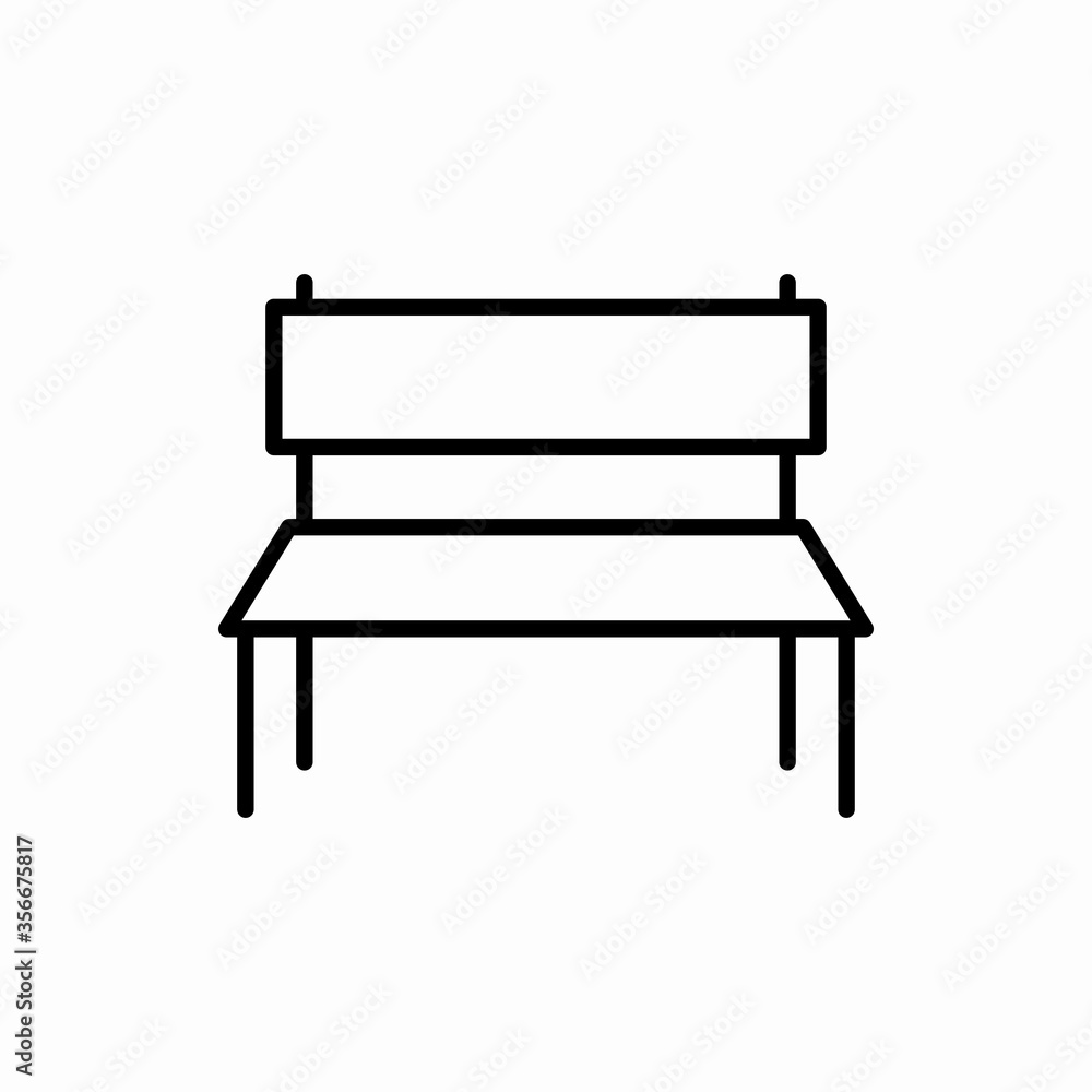 Outline bench icon.Bench vector illustration. Symbol for web and mobile Outline bench icon.Bench vector illustration. Symbol for web and mobile