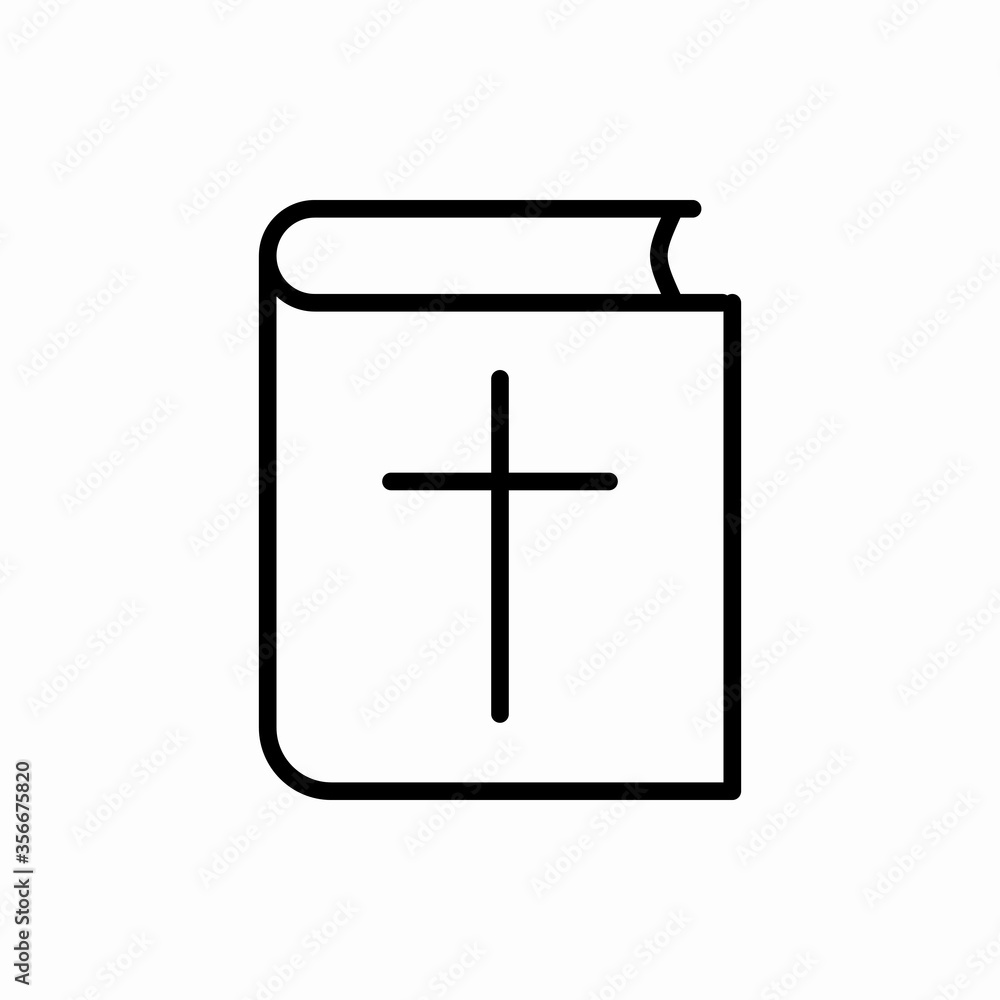 Outline bible icon.Bible vector illustration. Symbol for web and mobile Outline bible icon.Bible vector illustration. Symbol for web and mobile