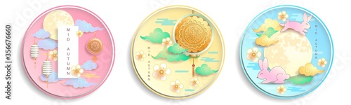 Photography Mid autumn festival / Chinese festival / Vector illustration.