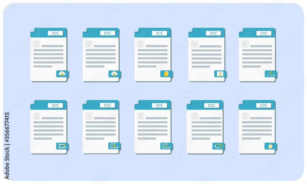 vector of doc,docx,and document icon with flat design.
vector of doc,docx,and document icon with flat design.