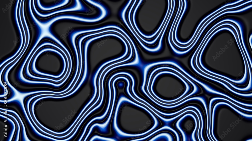 Abstract wave background with blue and black color. Abstract 3d background.