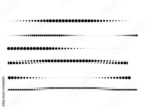 Halftone dots . vector dotted design element
