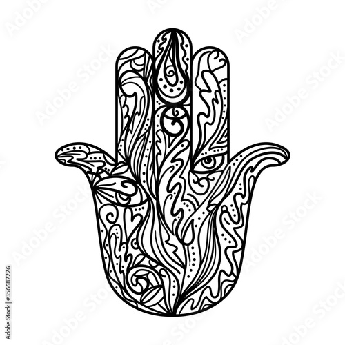 Sacred geometry, harmony, mystic, yoga, balance, tattoo. Psychedelic design. Ayurveda. Sign, logo, symbol, design for tattoo. 60s hippie art. Beautiful vintage pattern