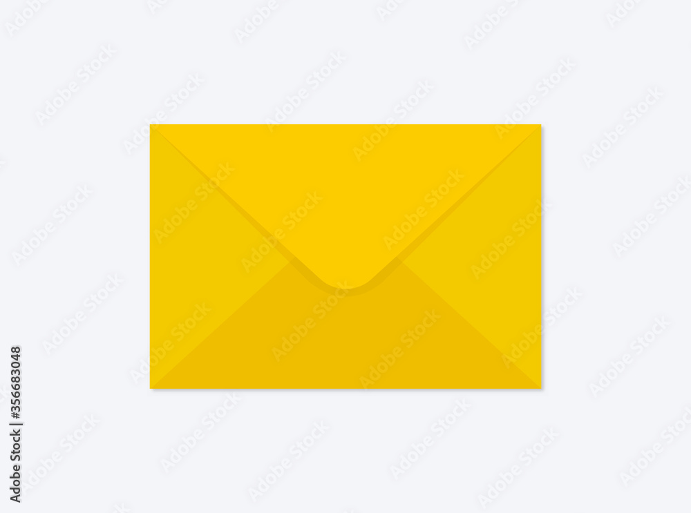 Vector Yellow Envelope Flat Icon Vector Yellow Envelope Flat Icon