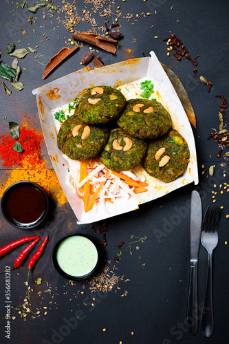 Photography Indian food and spicy spices, stylish photos for the menu