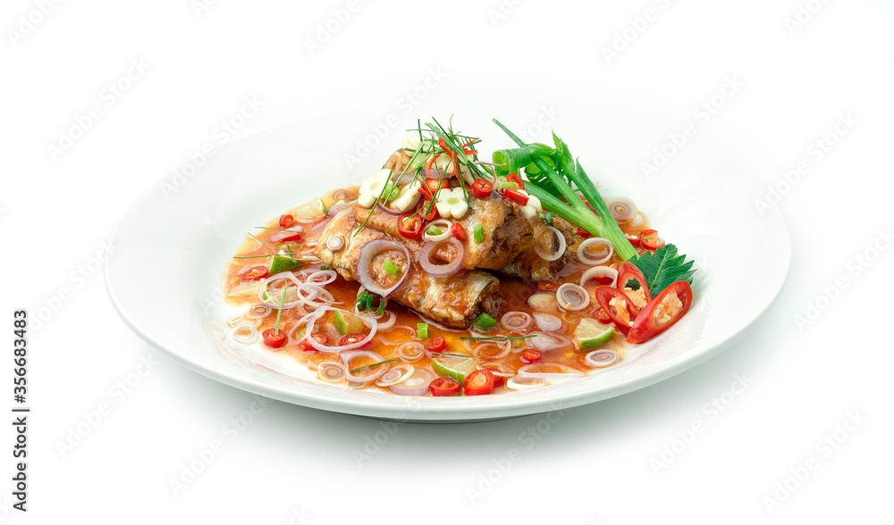 Spicy Mackerels Salad in Tomato sauce Spicy Mackerels Salad in Tomato sauce