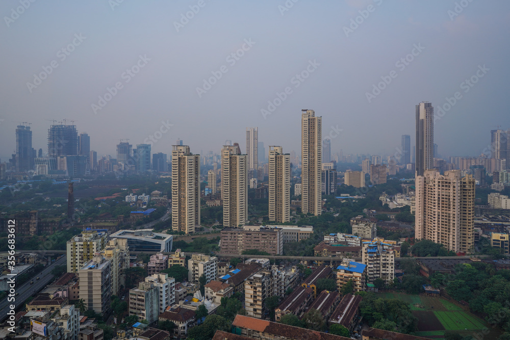 Mumbai Sky View Tall Buildings, Maharashtra, India 2020