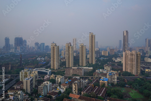 Mumbai Sky View Tall Buildings, Maharashtra, India 2020