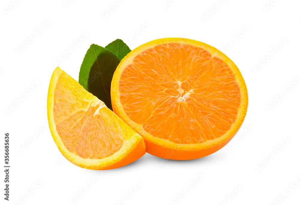 Fresh oranges isolated on a white background Fresh oranges isolated on a white background