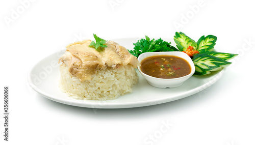 Hainanese Chicken Rice Steamed Thai Food