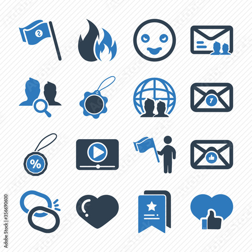 social media icon set 01