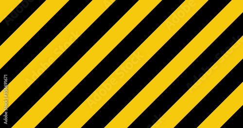 Black and yellow line striped background. Caution tape
