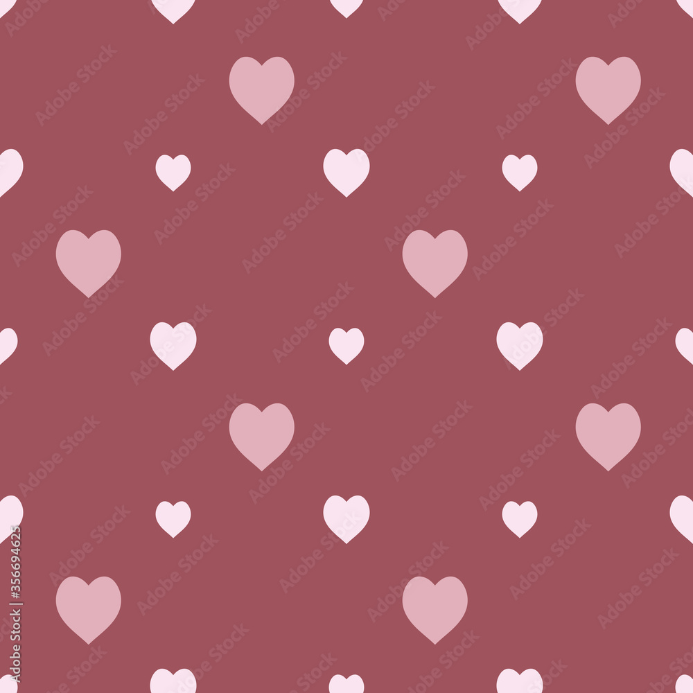 Seamless pattern in light pink hearts on discreet pink for fabric, textile, clothes, tablecloth and other things. Vector image. Seamless pattern in light pink hearts on discreet pink for fabric, textile, clothes, tablecloth and other things. Vector image.
