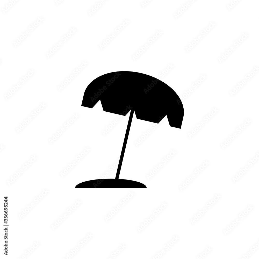 Fototapeta Umbrella Icon Vector Symbol Design Illustration