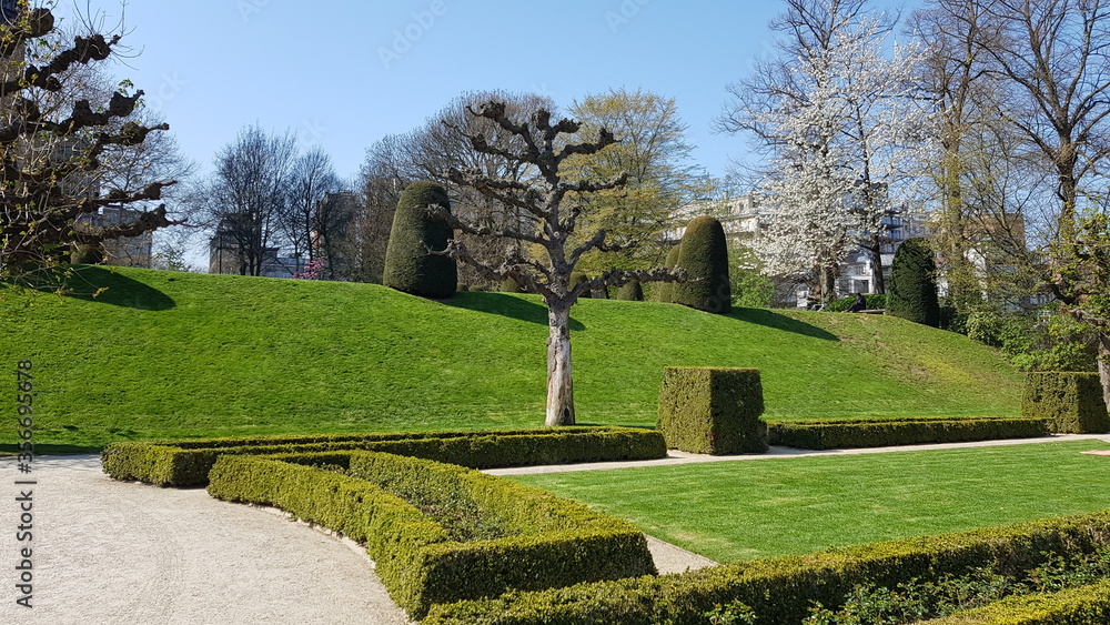 Garden Abbey de la Cumbre, Ixelles, Brussels, Belgium