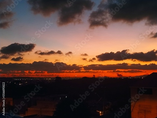 Sunset in the begin of the night