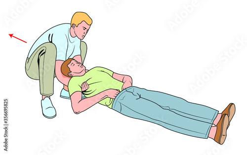 Arrastre de un accidentado - Primeros auxilios
