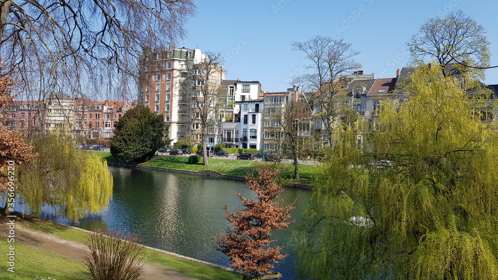 The Ixelles Ponds or Elsene Ponds are two freshwater ponds in the Brussels municipality of Ixelles, Belgium The Ixelles Ponds or Elsene Ponds are two freshwater ponds in the Brussels municipality of Ixelles, Belgium