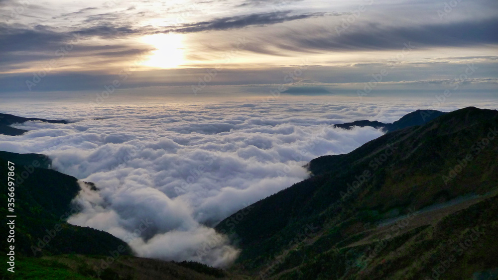 南アルプス, 北岳, 雲海, 空, 風景, 自然, 青, 雲, 旅行, 景色 南アルプス, 北岳, 雲海, 空, 風景, 自然, 青, 雲, 旅行, 景色