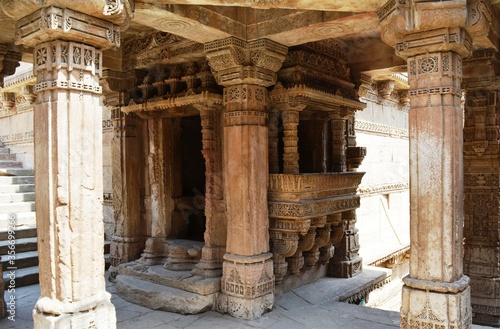 Adalaj Stepwell is a stepwell located in the village of Adalaj. It was built in 1498 in the memory of Rana Veer Singh (the Vaghela dynasty of Dandai Des), by his wife Queen Rudradevi photo