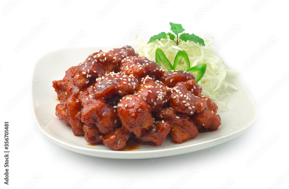 Fried Chicken (Dak Gang Jung) with Original Sauce Fried Chicken (Dak Gang Jung) with Original Sauce