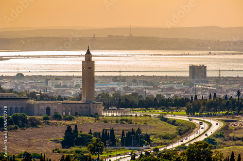 North Africa. Tunisia. Sidi Bou Said. Gulf of Tunis