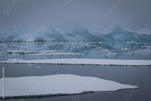 Icebergs along the Grandidier Channel, Antarctica