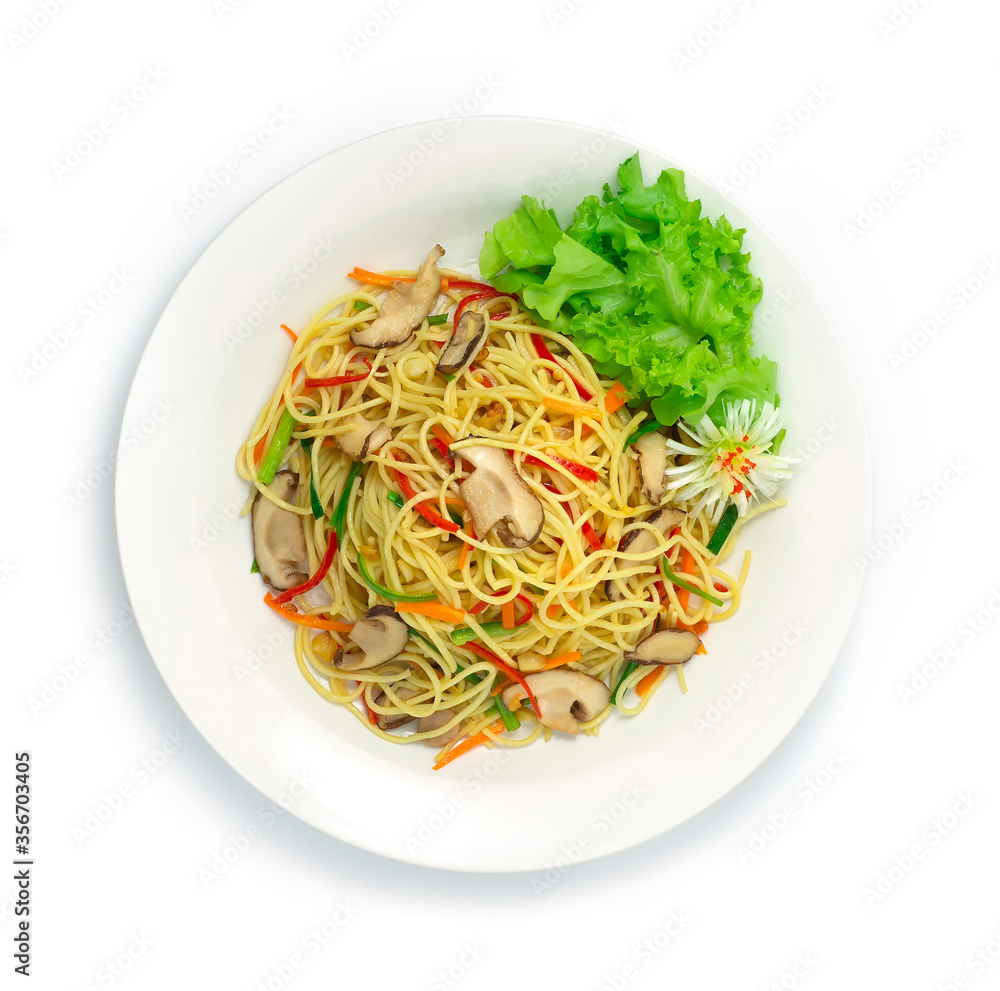 Chinese Noodles Stir Fried with Vegetables Chow Mein