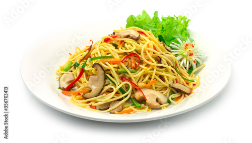 Chinese Noodles Stir Fried with Vegetables Chow Mein