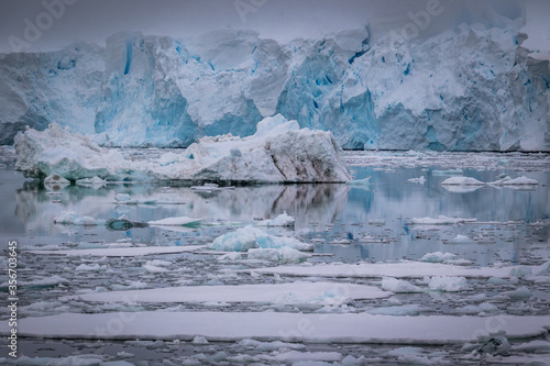 Icebergs along the Grandidier Channel  Antarctica