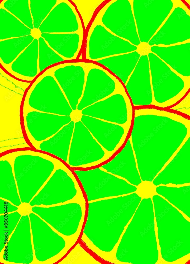 background with citrus fruits