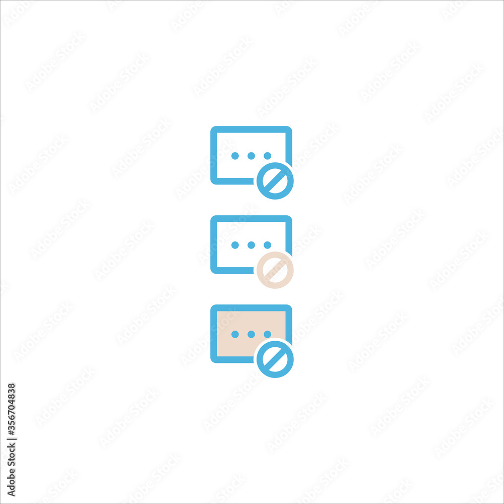 chat box message icon flat vector logo design trendy chat box message icon flat vector logo design trendy