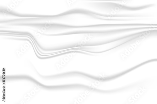 white cloth texture wave grey shadow soft. crumpled fabric background. illustration vector