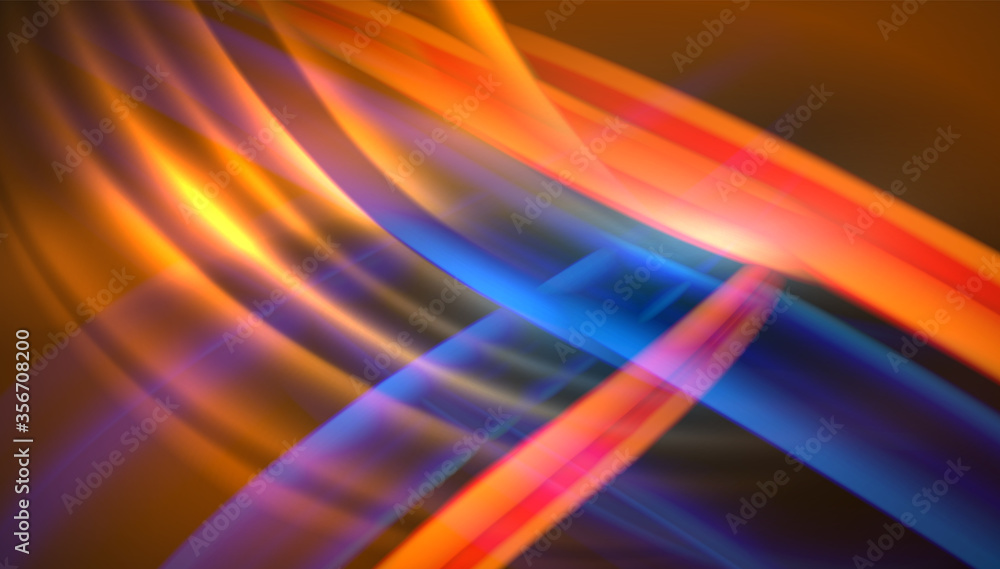 Obraz premium Creative fluid wave lines abstract background. Trendy abstract layout template for business or technology presentation, internet poster or web brochure cover, wallpaper