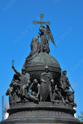 Veliky Novgorod. Russia. A fragment of the monument to the Millennium of Russia © Aleksandr Kalegin