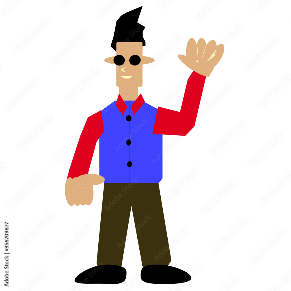 businessman who introduced his business, business meeting vector, presentation vector businessman who introduced his business, business meeting vector, presentation vector
